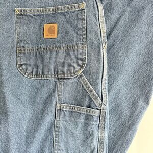 Carhartt B13-DPS` Original Dungaree Fit Carpenter Jeans Denim 44x30 workwear
